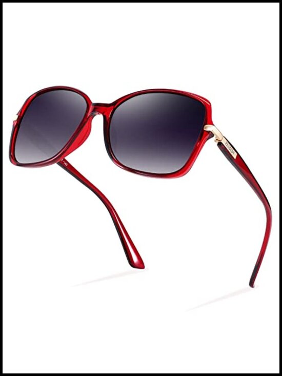 Vintage Square Polarized Sunglasses UV400 Protection Women Classic